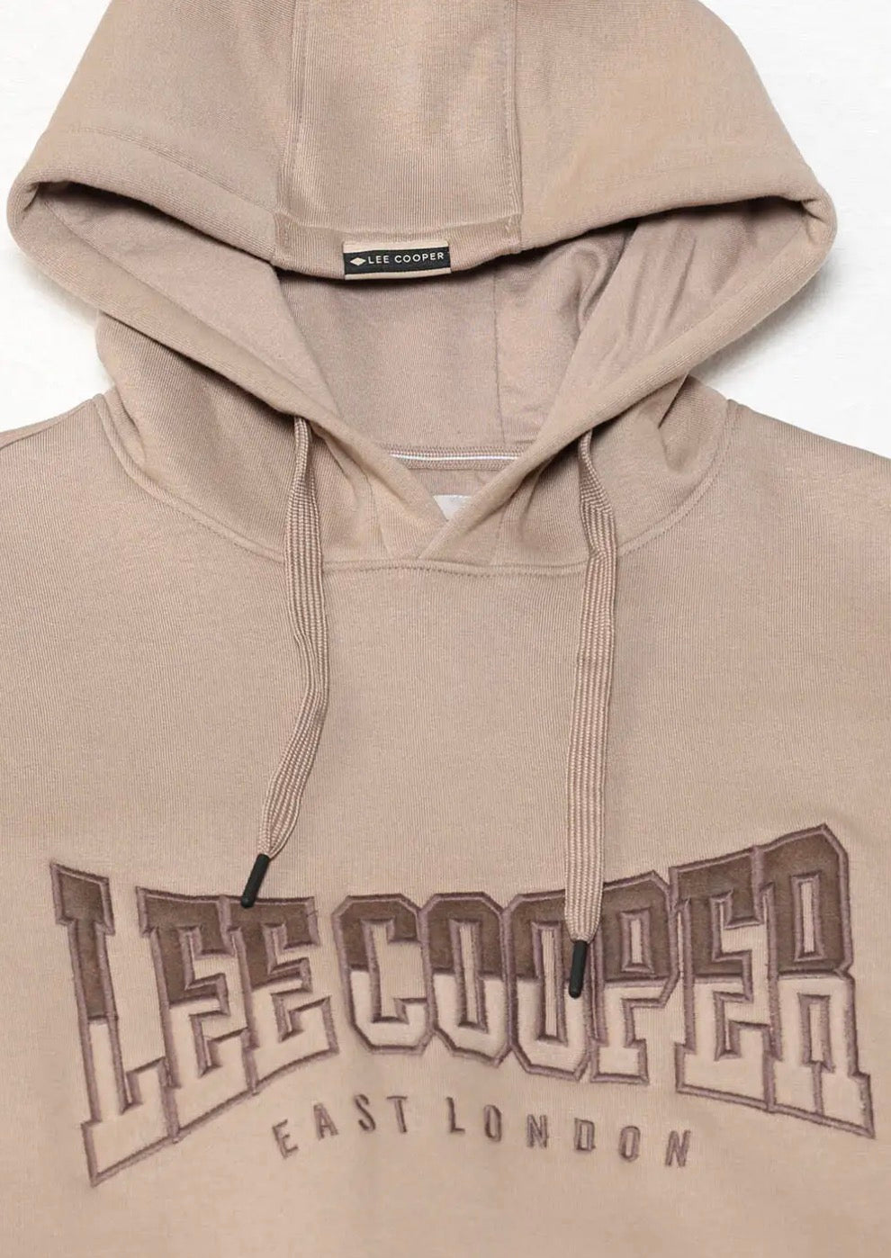 LEE COOPER Men Brand Embroidered Relaxed Fit Hoodie