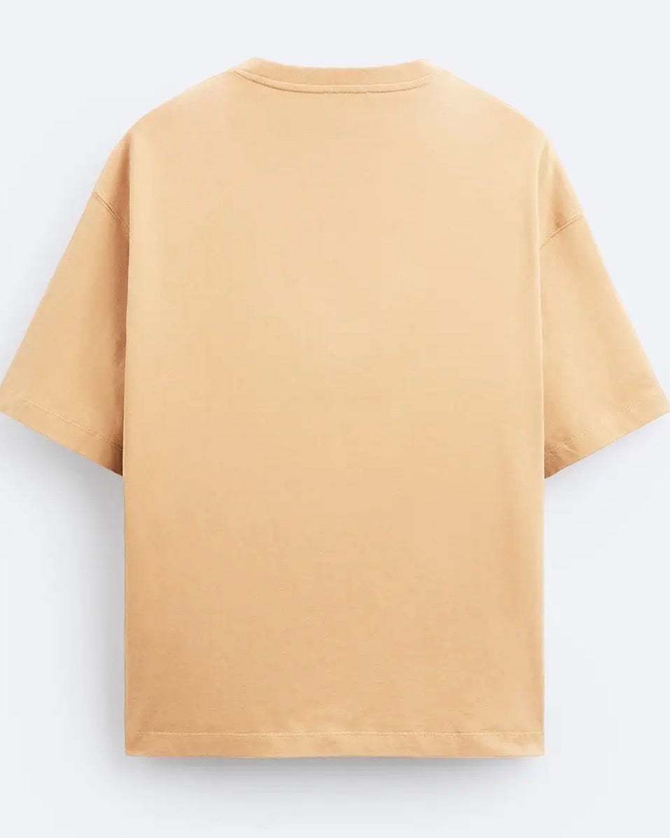 BUDA JEANS CO Men Typographic Print Oversized Fit Round-Neck T-Shirt