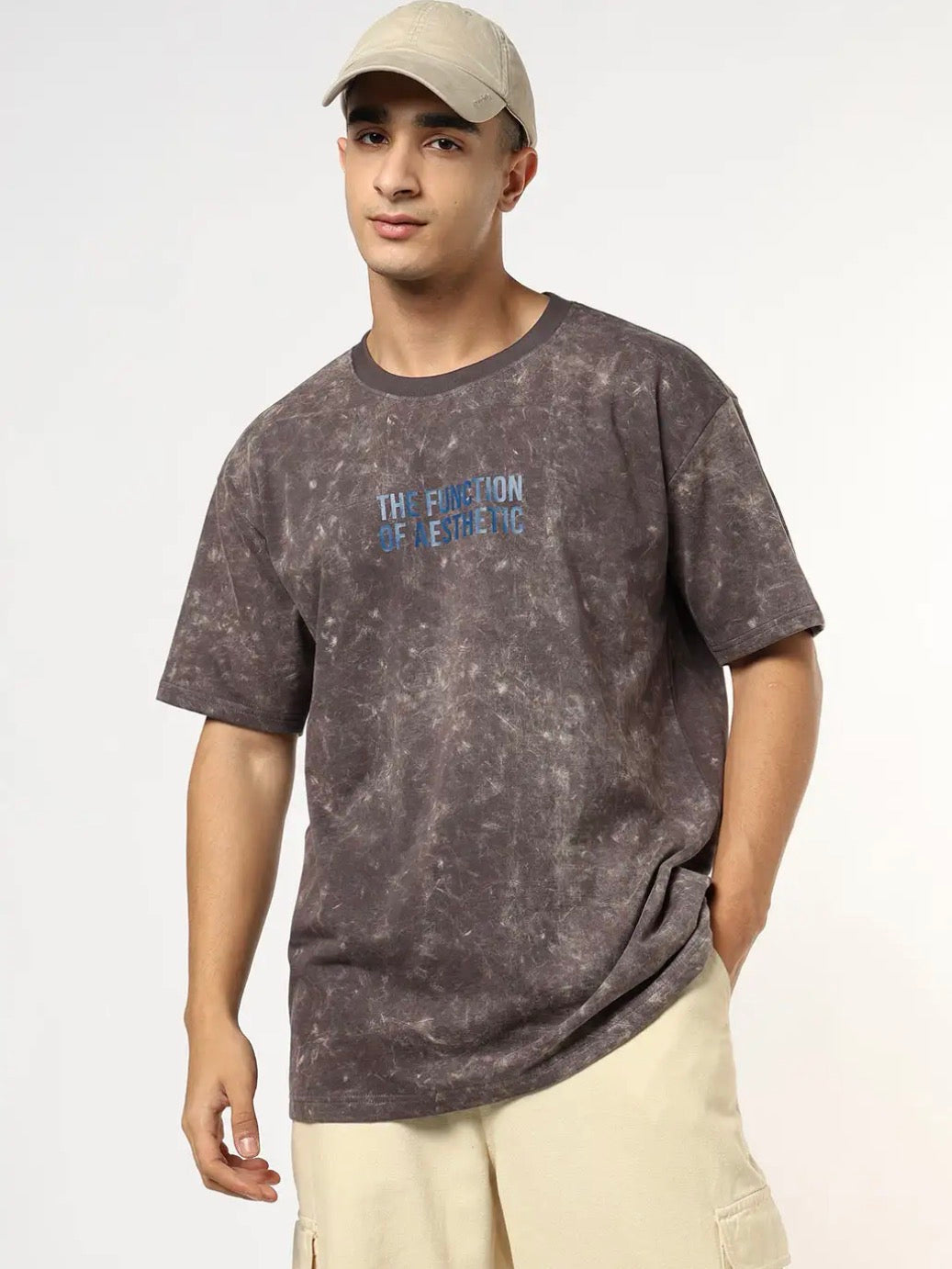 BUDA JEANS CO Typographic Print Loose Fit Crew-Neck T-Shirt