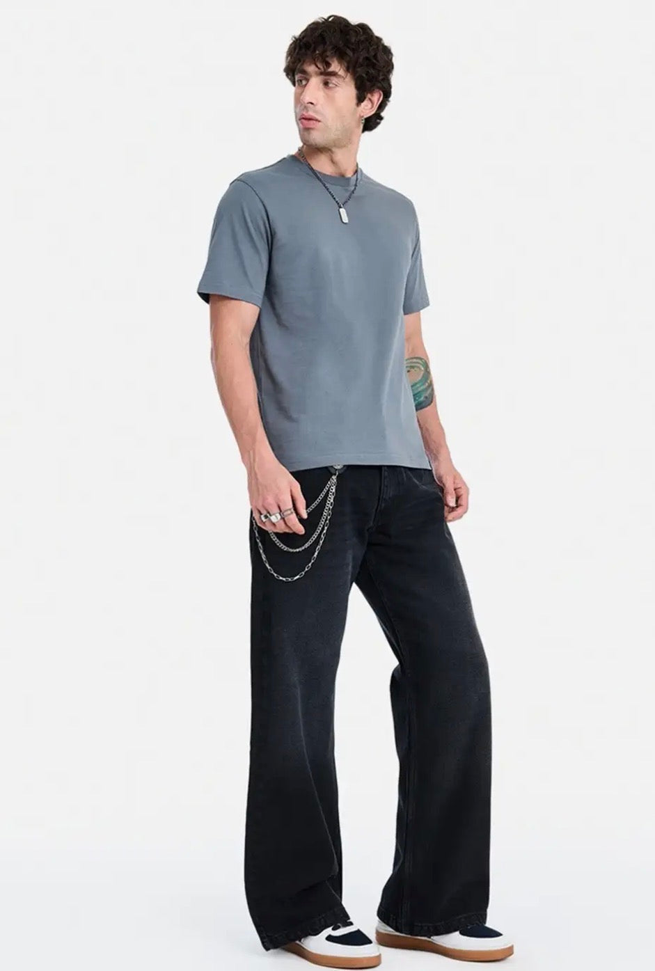 SNITCH Men Washed Flared Jeans