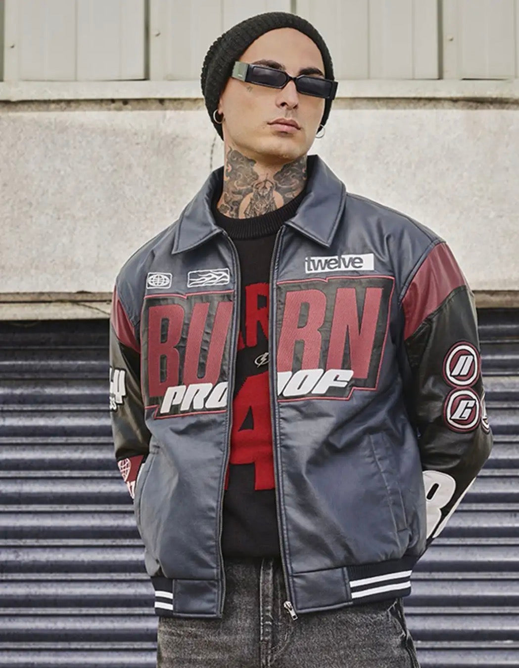 SNITCH Men Zip-Front Regular Fit Jacket