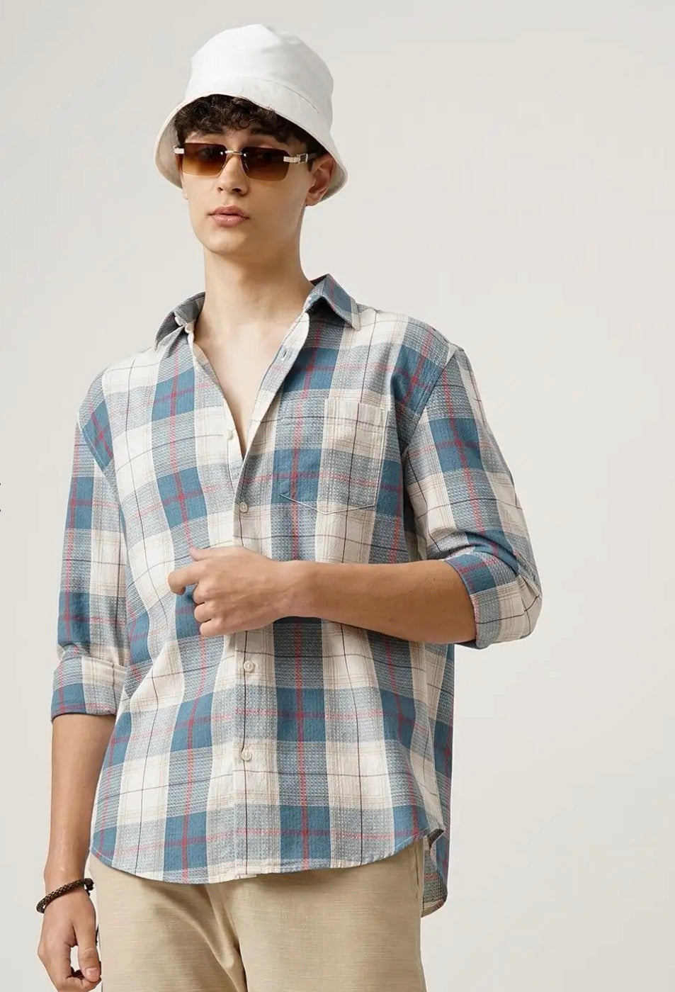 BRITISH CLUB Men Oxford Checks Regular Fit Shirt