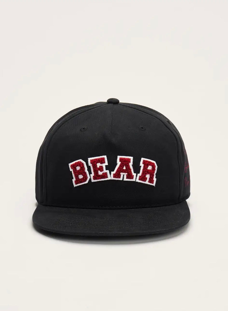 THE BEAR HOUSE Men Trendy Streetwear Chenille Patch Snapback Baseball Cap