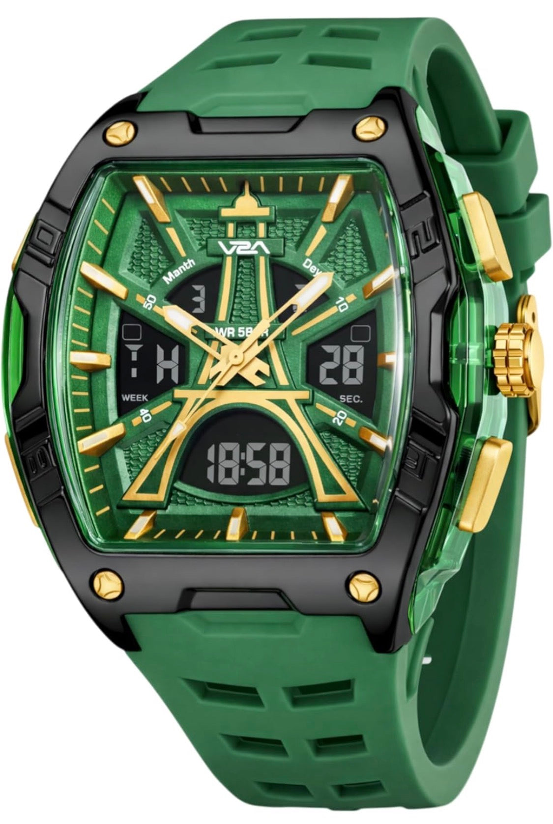V2A Impact 48mm Analog Digital Watch for Men