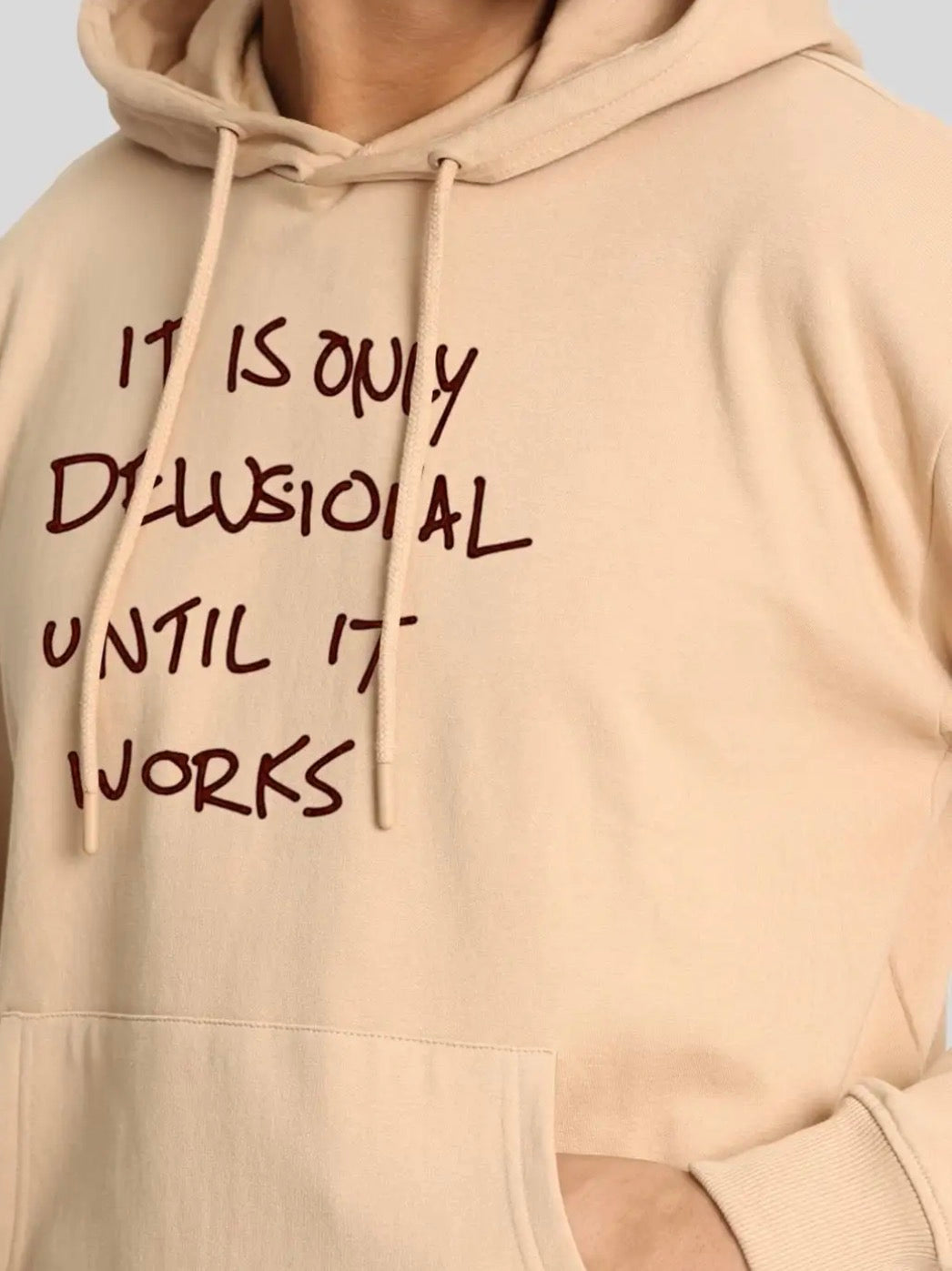BENE KLEED Men Relaxed Fit Graphic Printed Hoodie