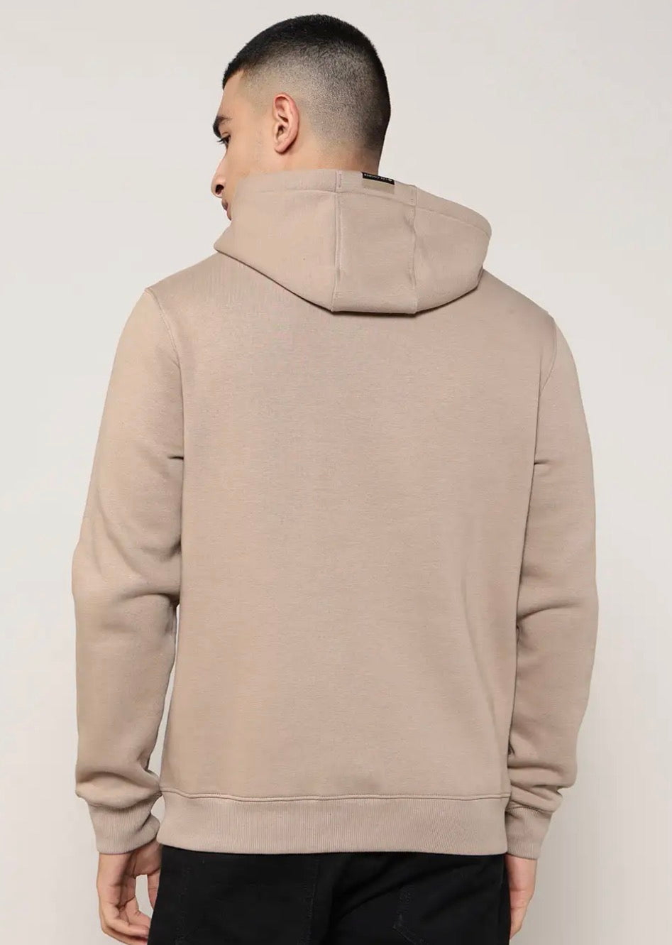 LEE COOPER Men Brand Embroidered Relaxed Fit Hoodie