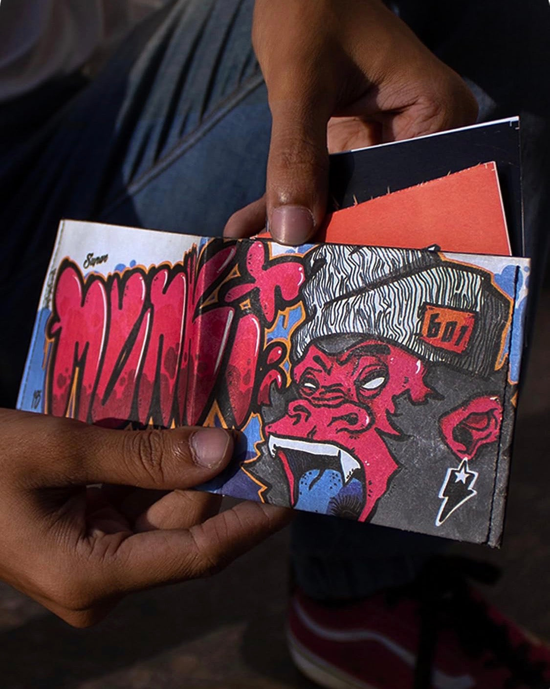 Supervek Monkey Anime Paper Slim Wallet