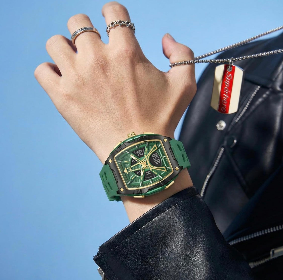 V2A Impact 48mm Analog Digital Watch for Men