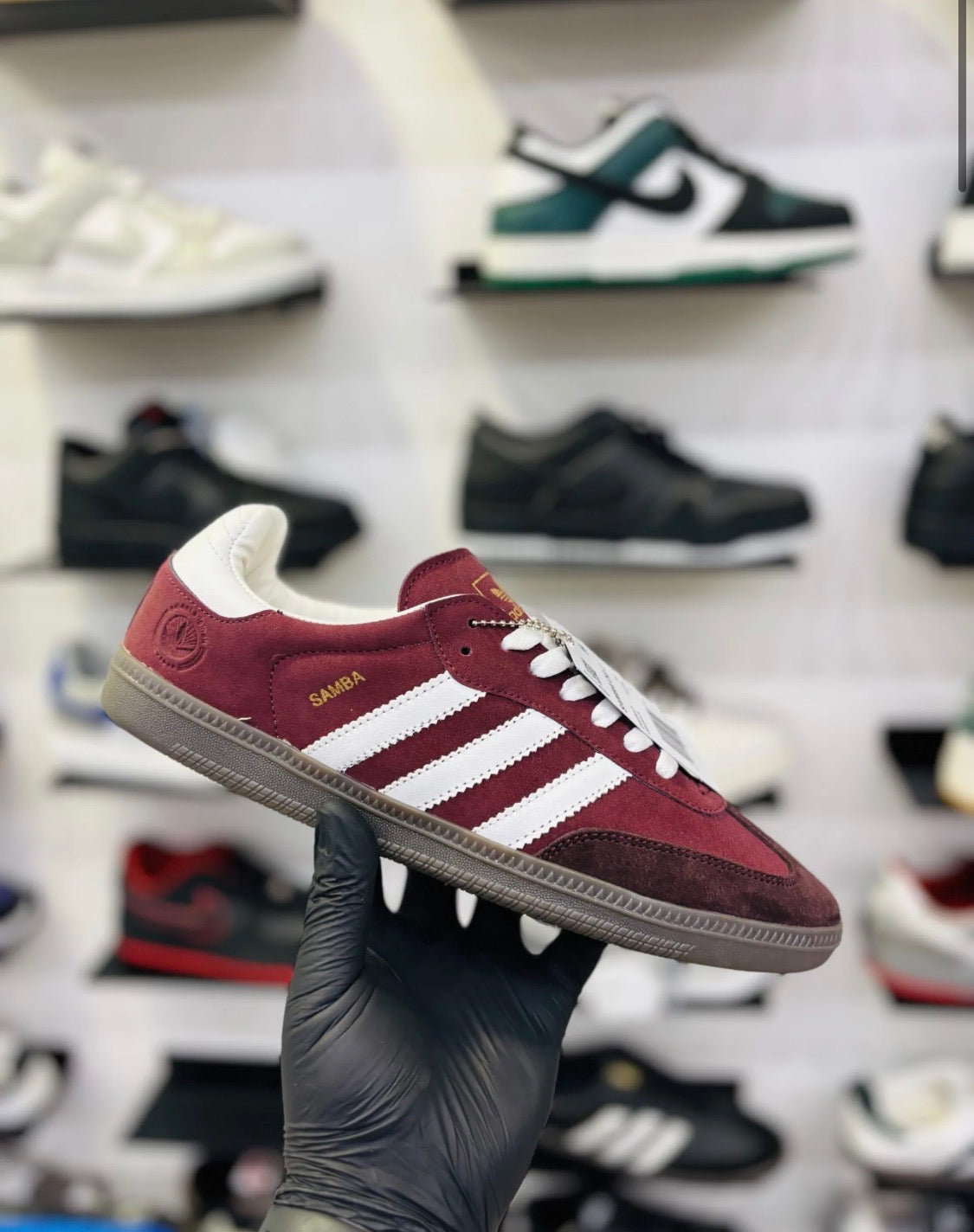 ADIDAS Samba maroon (First Copy)