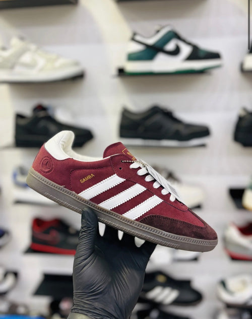 ADIDAS Samba maroon (First Copy)