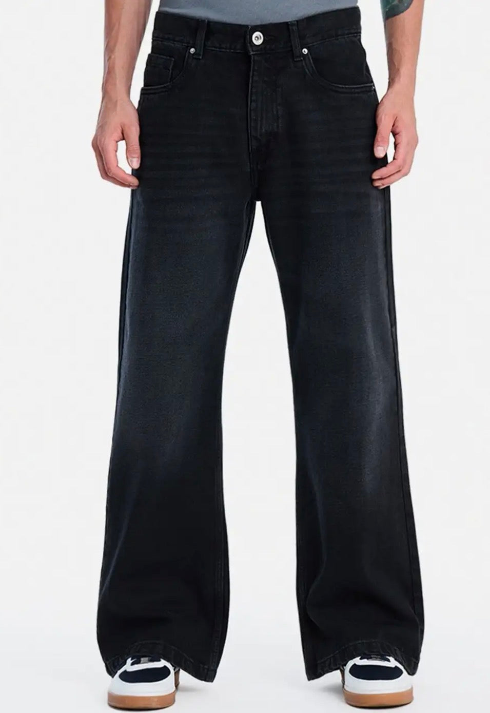 SNITCH Men Washed Flared Jeans