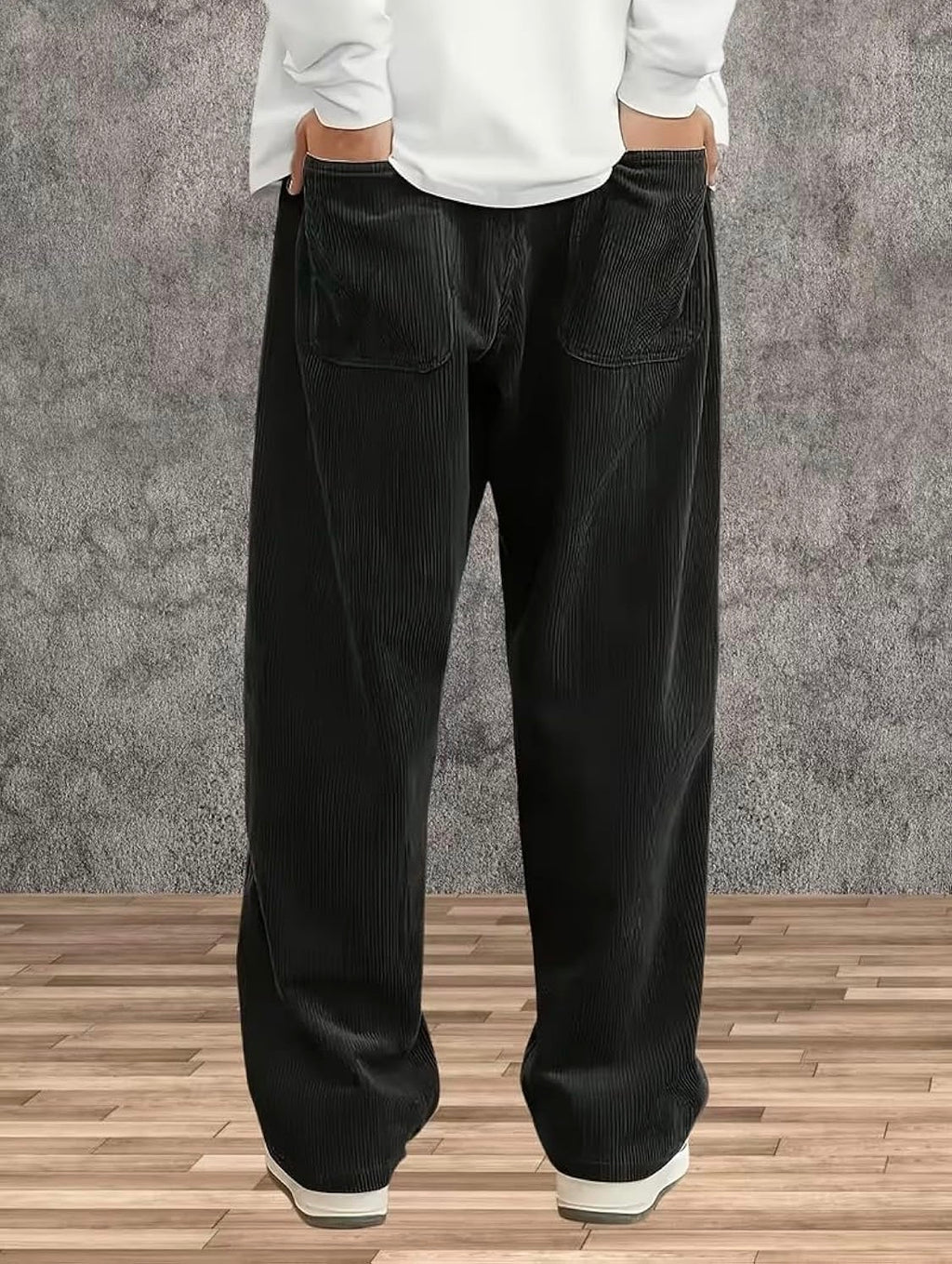 Samfor Men's Comfortable Baggy Corduroy Pants