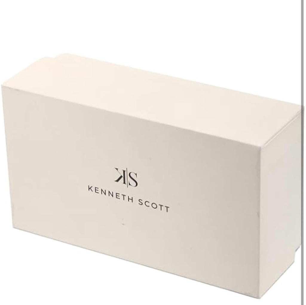 Kenneth Scott Gents's Watch, Multi Function Display and Silicone Strap Strap - K25103-ZSWI, White