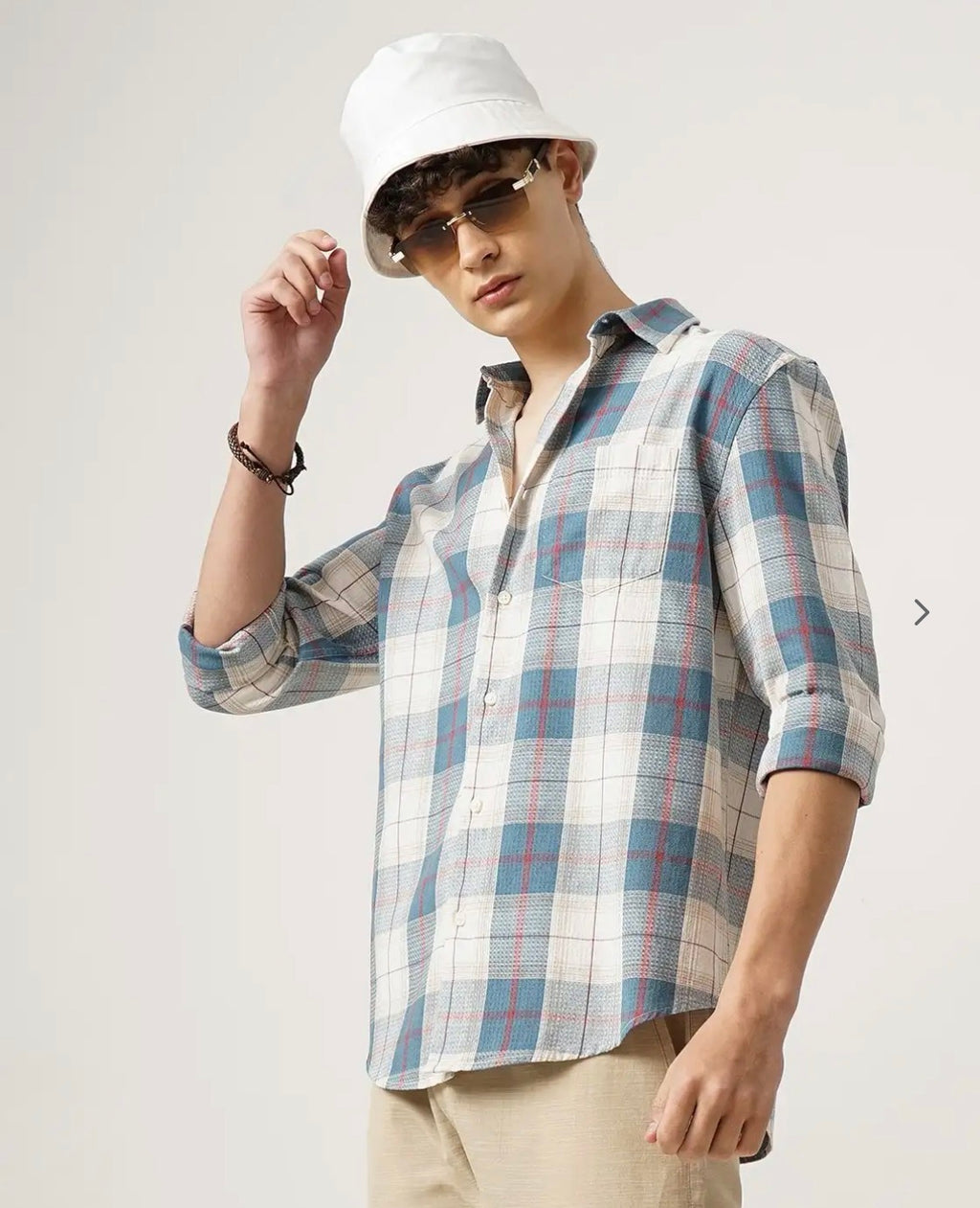 BRITISH CLUB Men Oxford Checks Regular Fit Shirt