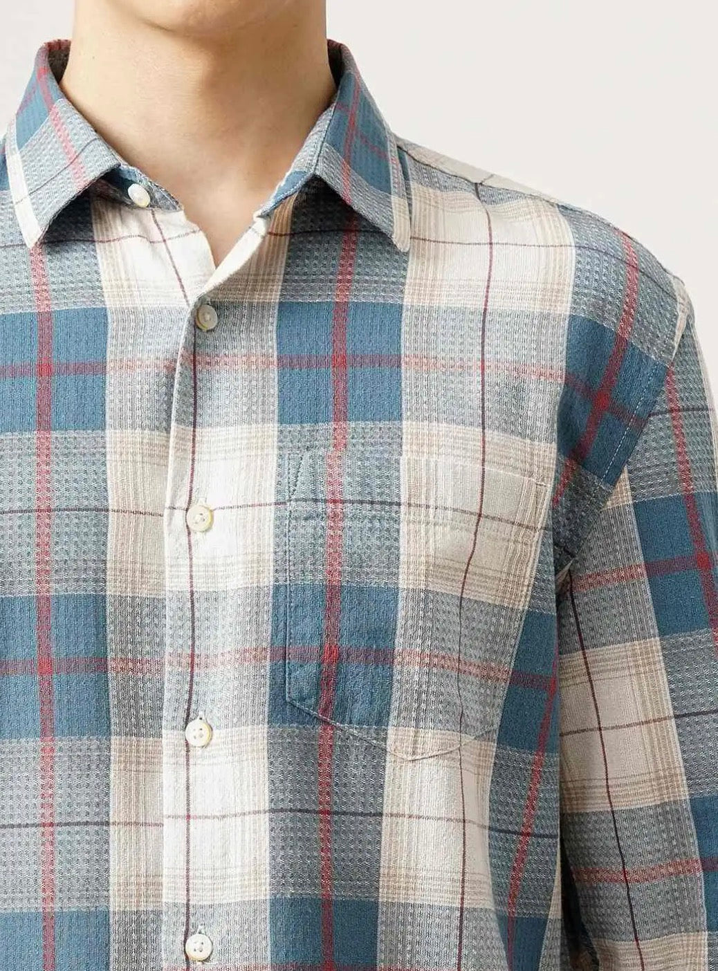 BRITISH CLUB Men Oxford Checks Regular Fit Shirt