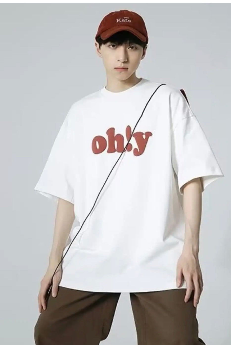 DIVAWALK Men Typographic Print Oversized Crew-Neck T-Shirt