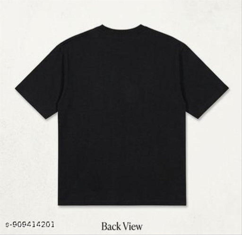 Black Trendy Cotton T-Shirt For Men and Boys