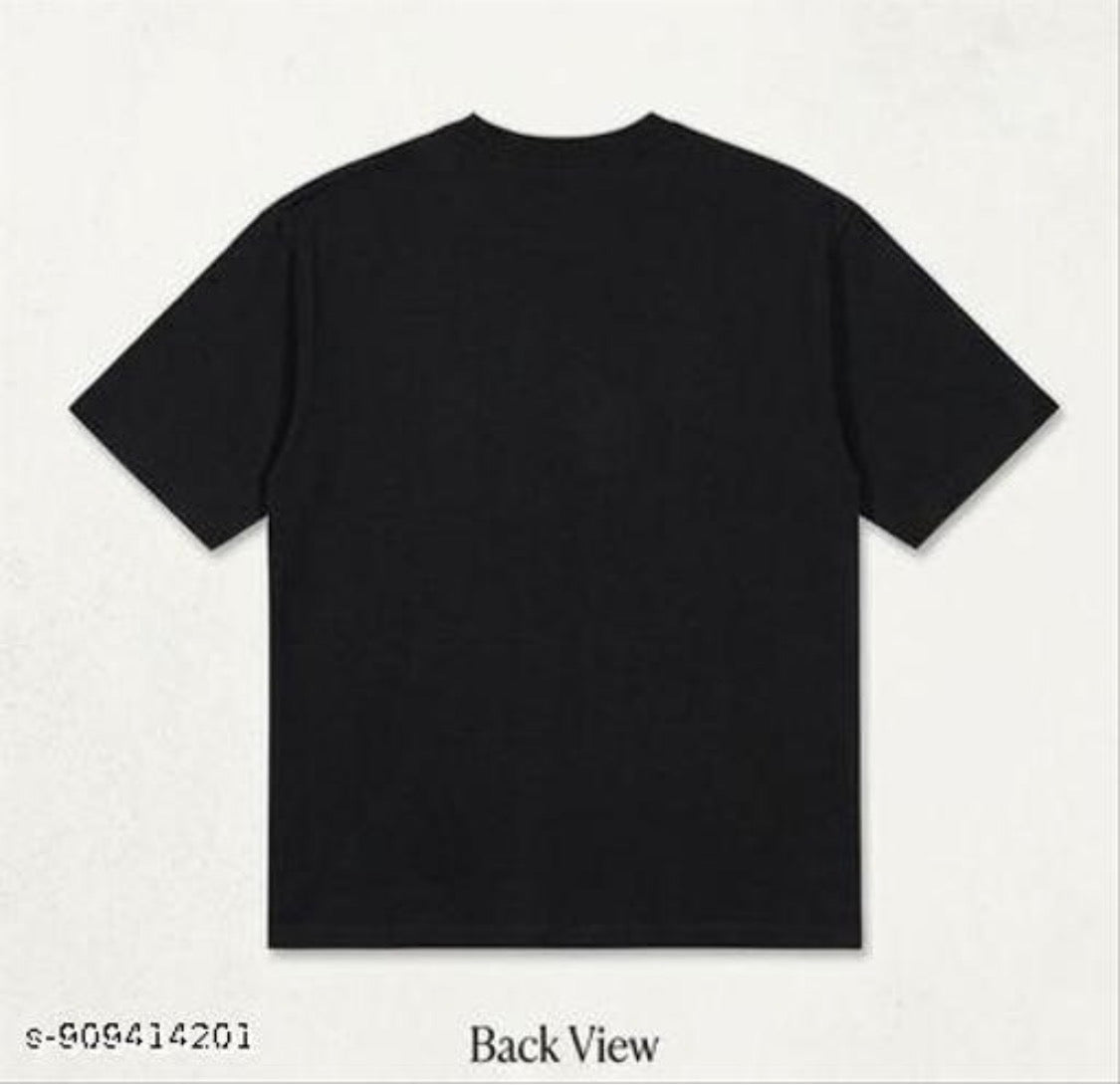 Black Trendy Cotton T-Shirt For Men and Boys