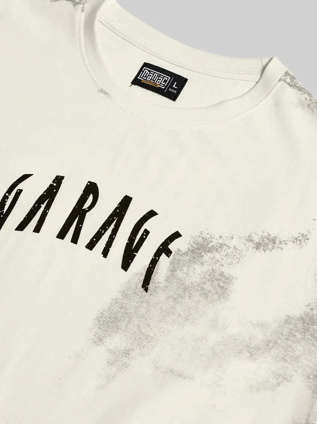 CRAZYMONK Men Printed Oversized Fit Crew-Neck T-Shirt