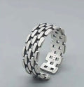 SALTY ALPHA Men Anti-Tarnish Stainless Steel Band Ring