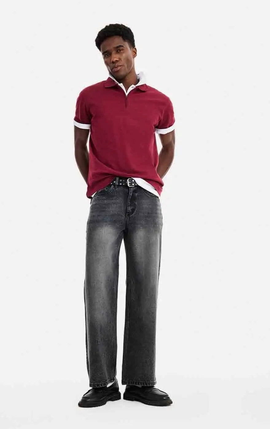 SNITCH Men Stone Washed Baggy Jeans