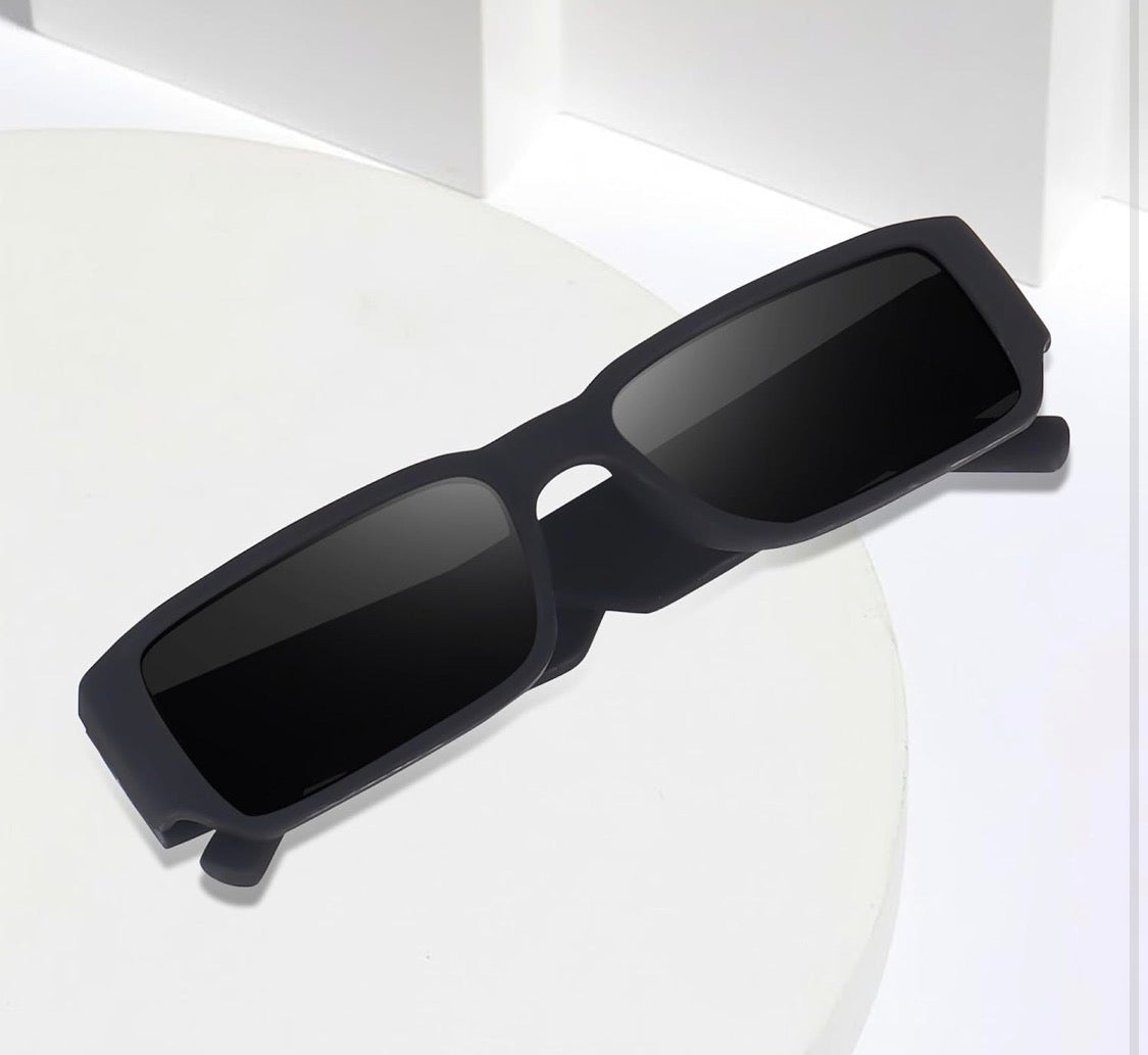 IFLASH Mc Stan Rectangular Retro Vintage Narrow UV Protection Sunglasses for Men and Women
