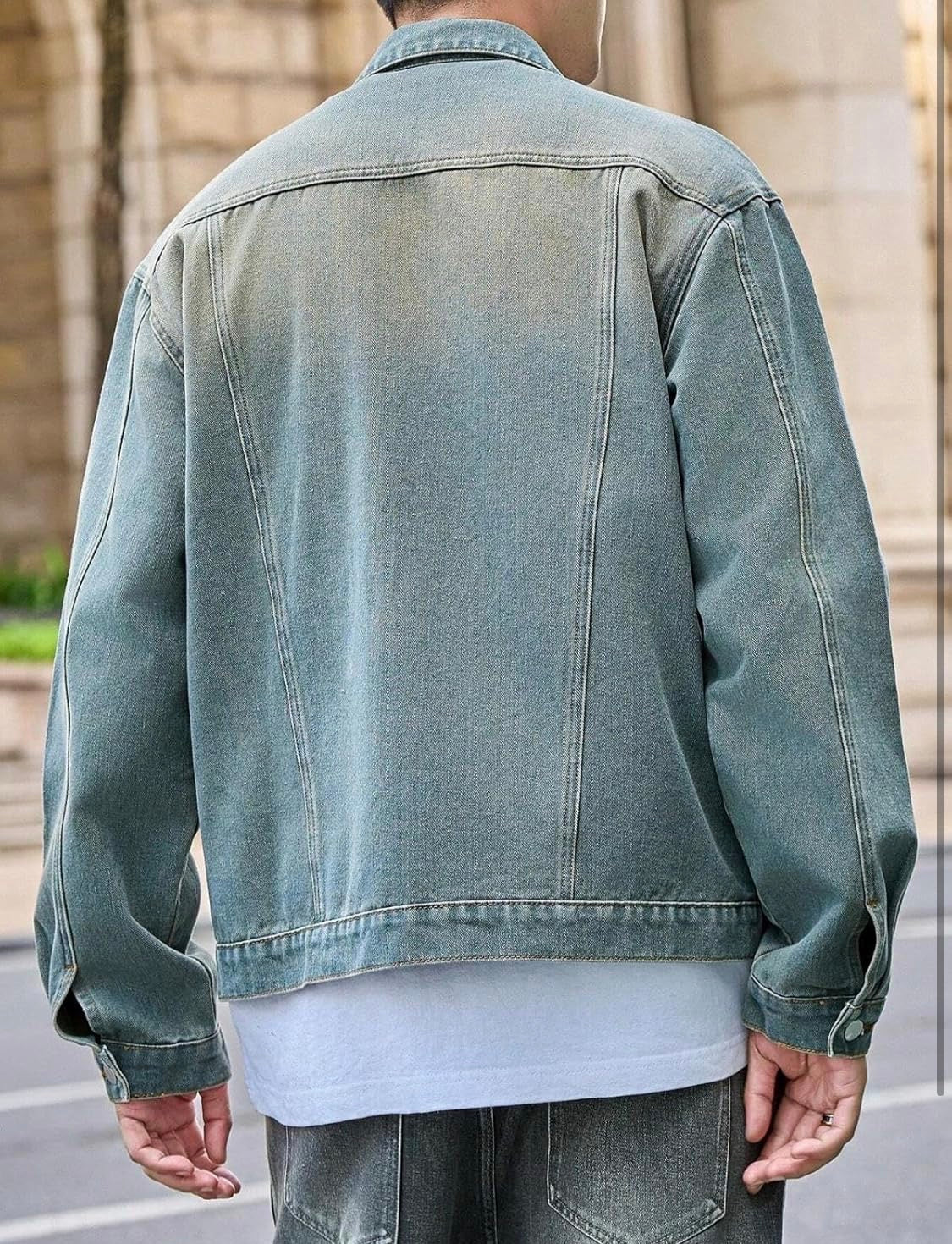 GRECIILOOKS Men’s Denim Jacket