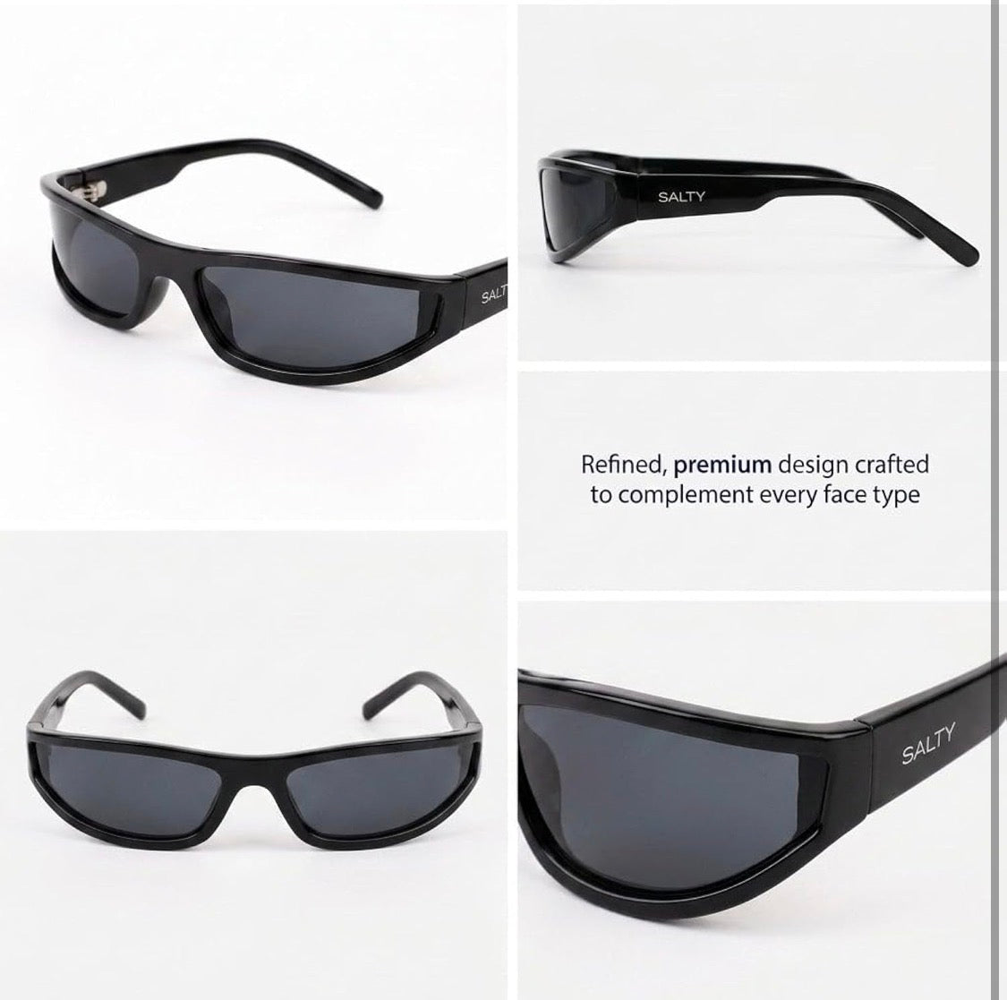 Salty Alpha Wrap Around Sporty UV400 Protection Goggles For men